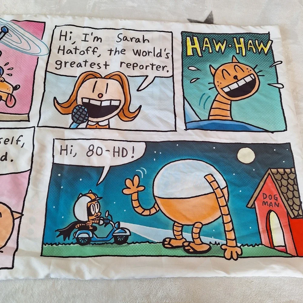 2021 Dog Man Supa Buddies Pillowcase Jay‎ Franco Comic 29.5x19.5 Inches Standard